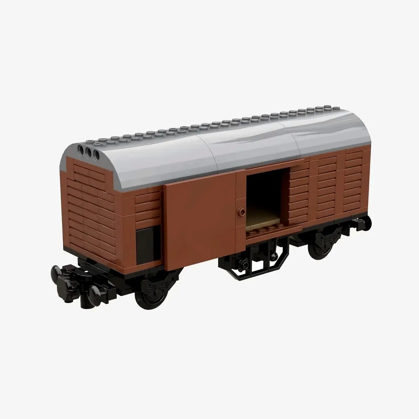Gedeckter Güterwagen, braun (8w)