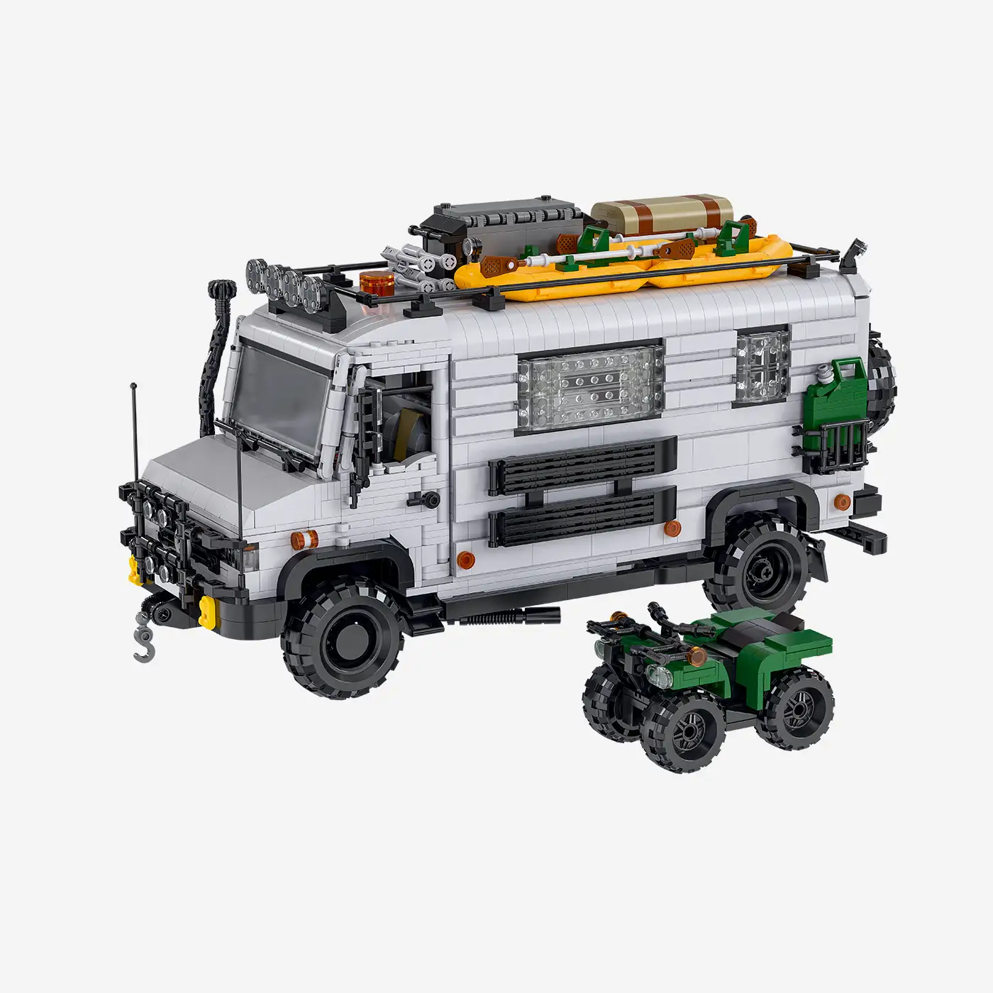 Expeditionsmobil mit Offroad-Quad