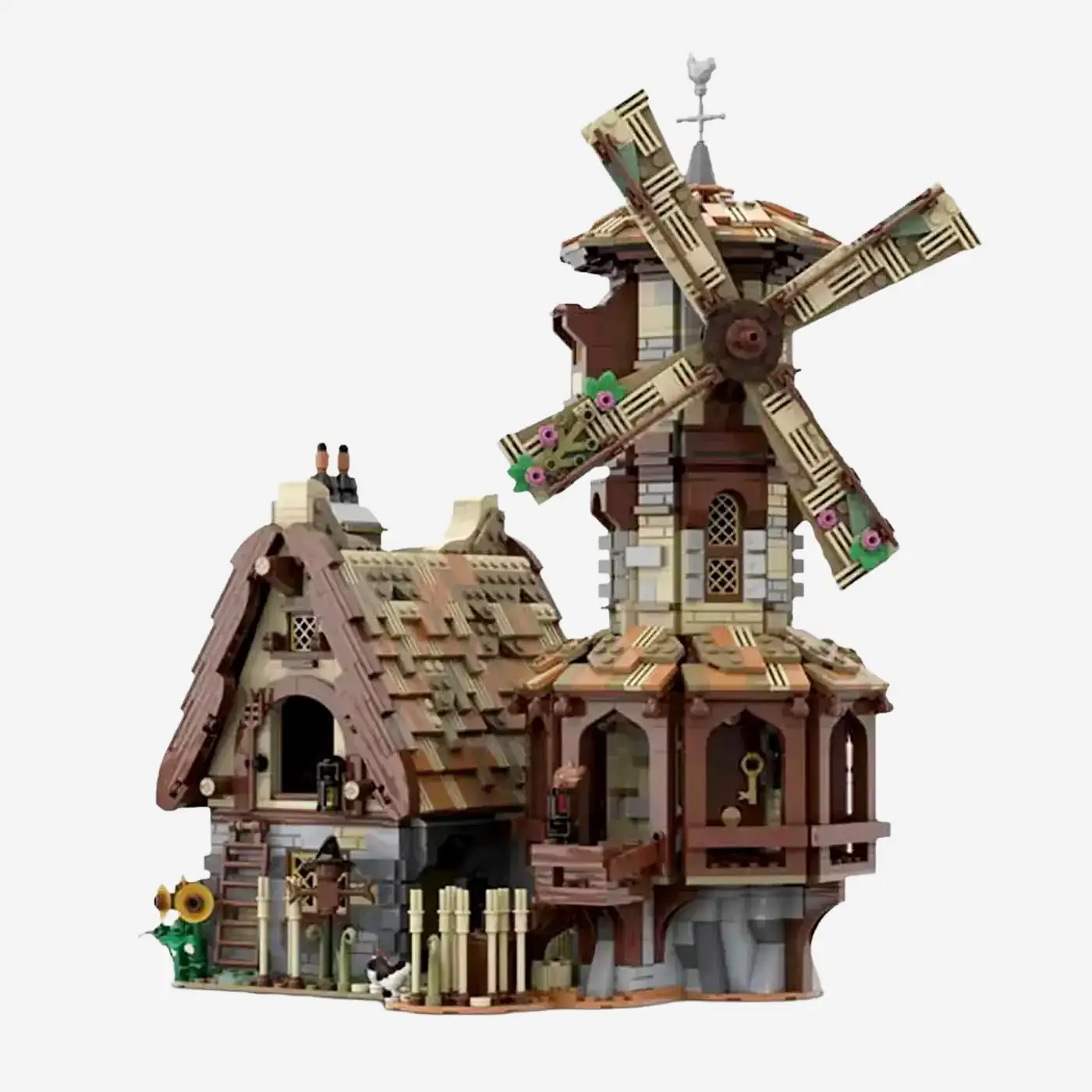 Mittelalterliche Stadt - Windmühle