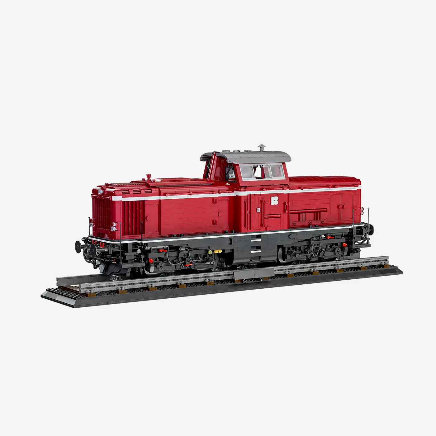 Buy Display Locomotive V100 dark red online | BlueBrixx