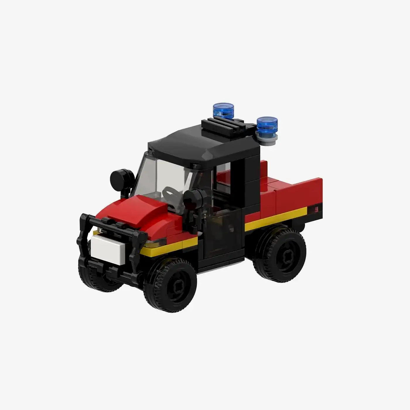 Feuerwehr ATV auf Transporthänger