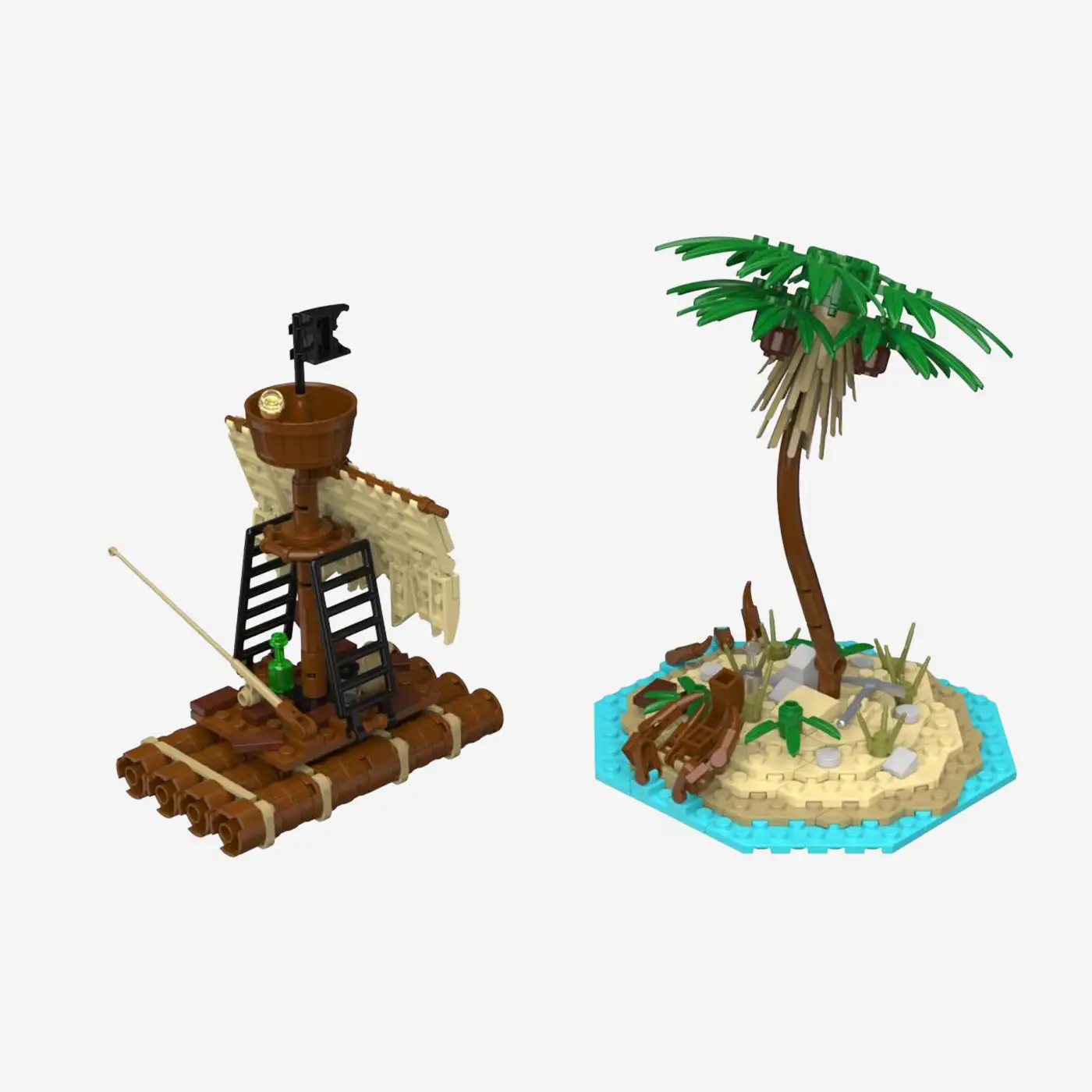 Legenden der Schatzküste: Insel mit Floß