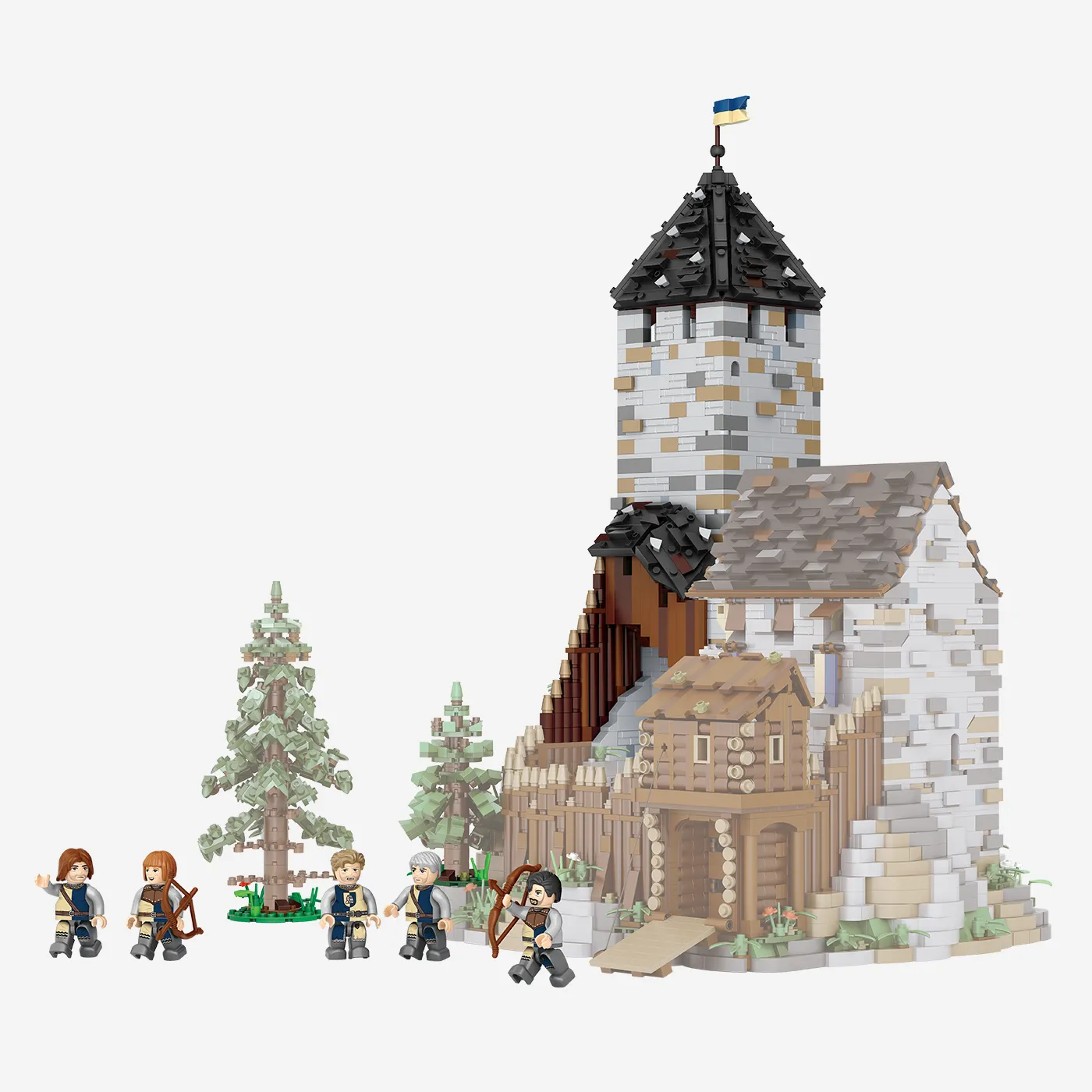 Burg Blaustein Bergfried Erweiterung (Mini Blocks)