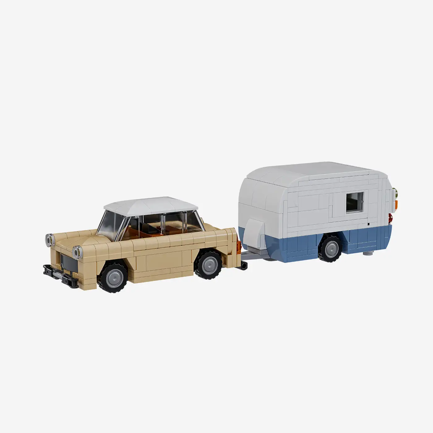 Kleinwagen mit Wohnwagen