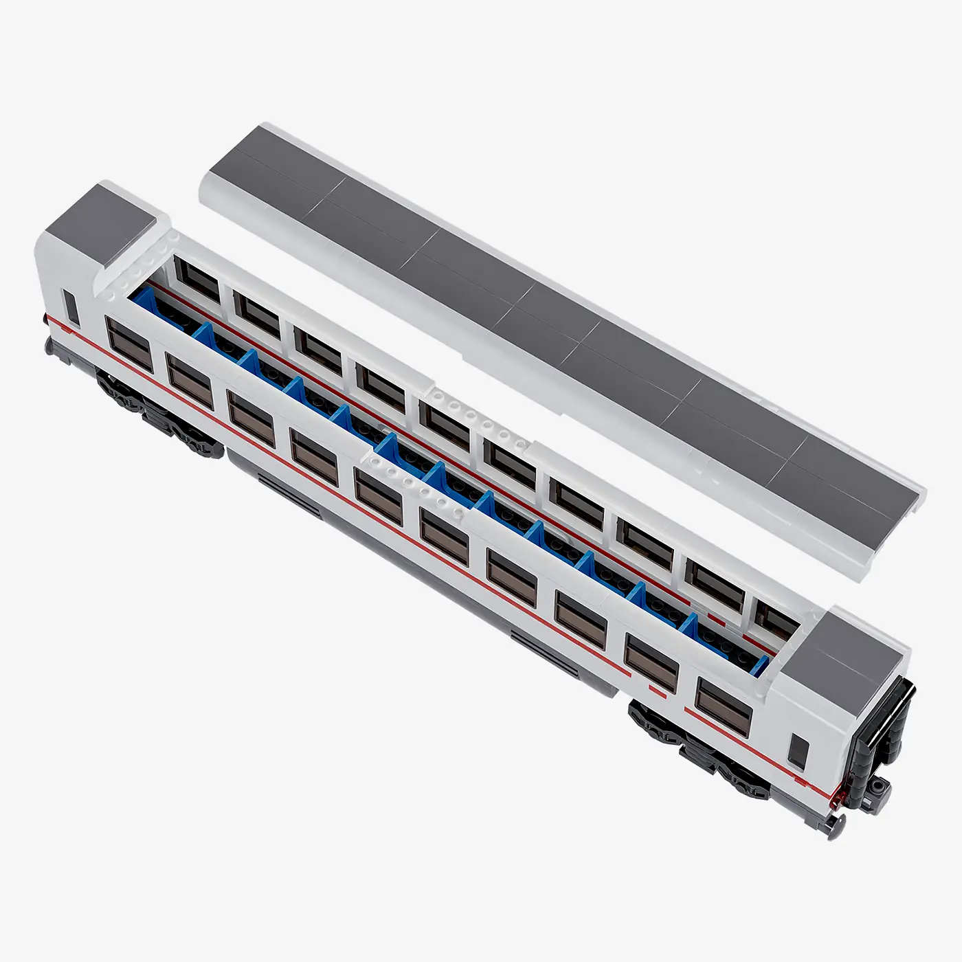 Passagierwagen weiß rot