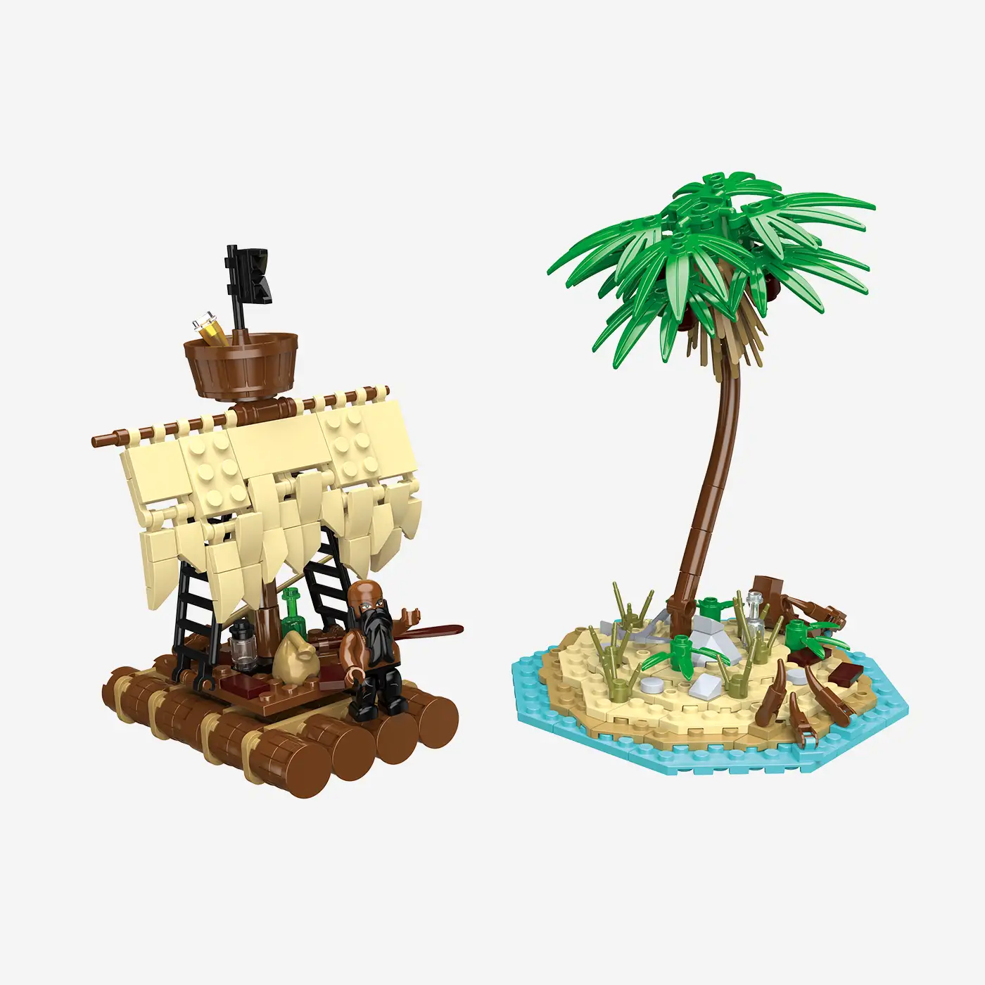 Legenden der Schatzküste: Insel mit Floß