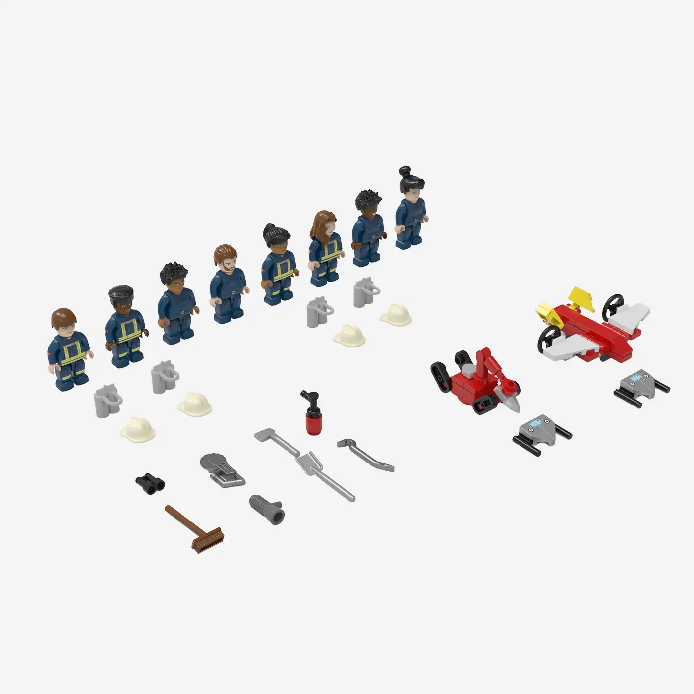 Fire Fighter Minifigures: Drone Support