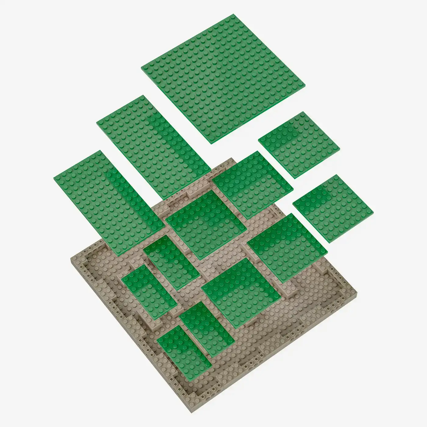 Modulares Landschaftssystem: Leermodul