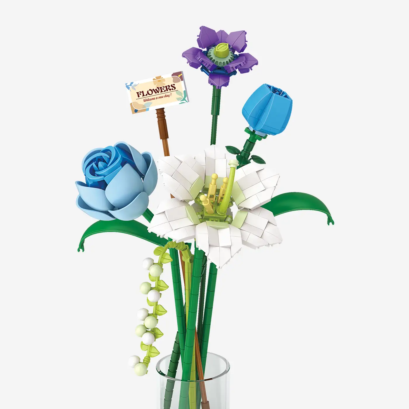 Ewige Blumen: Blaue Hoffnung (mini blocks)