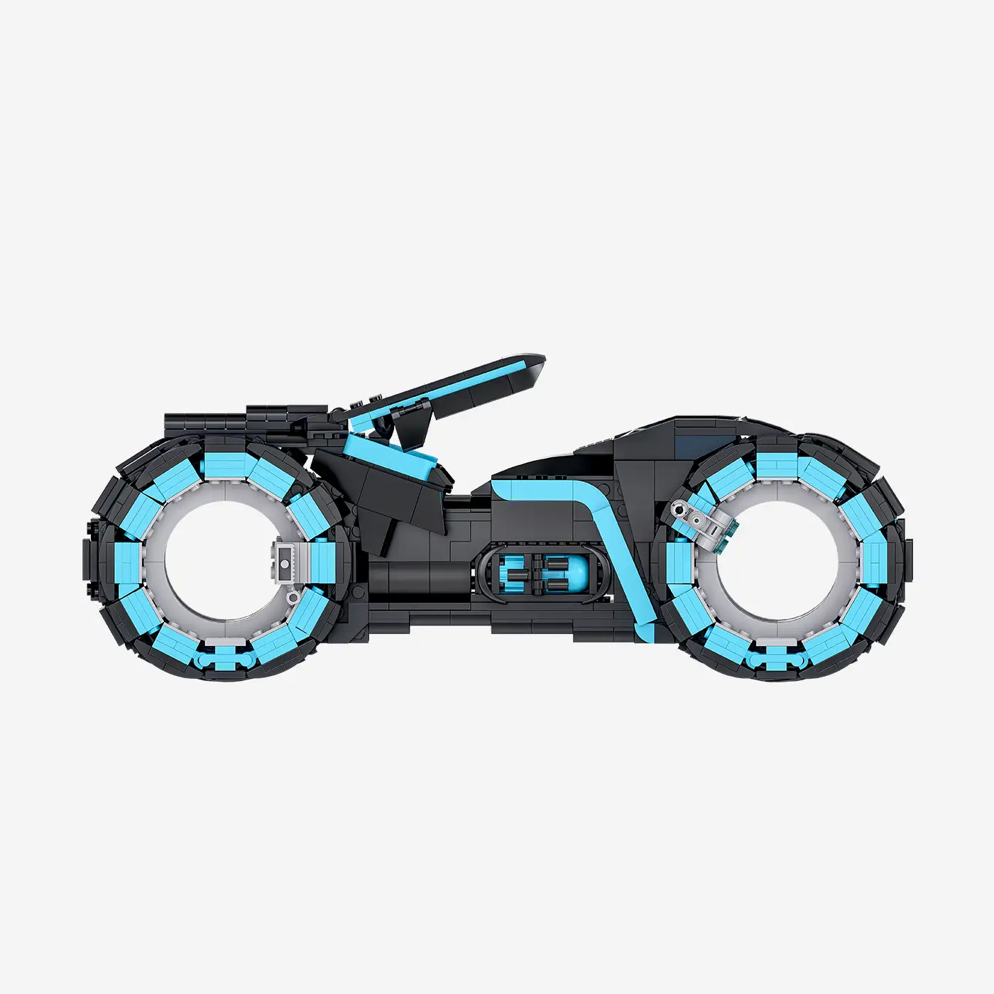 Futuristic light motorbike