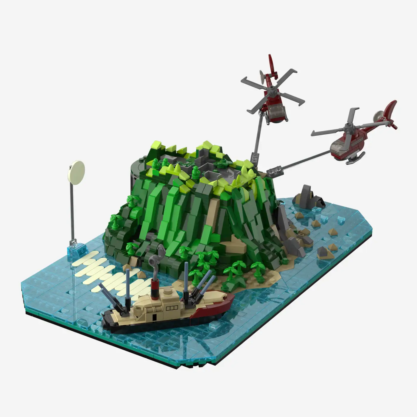 Die drei ???: Toteninsel: Diorama