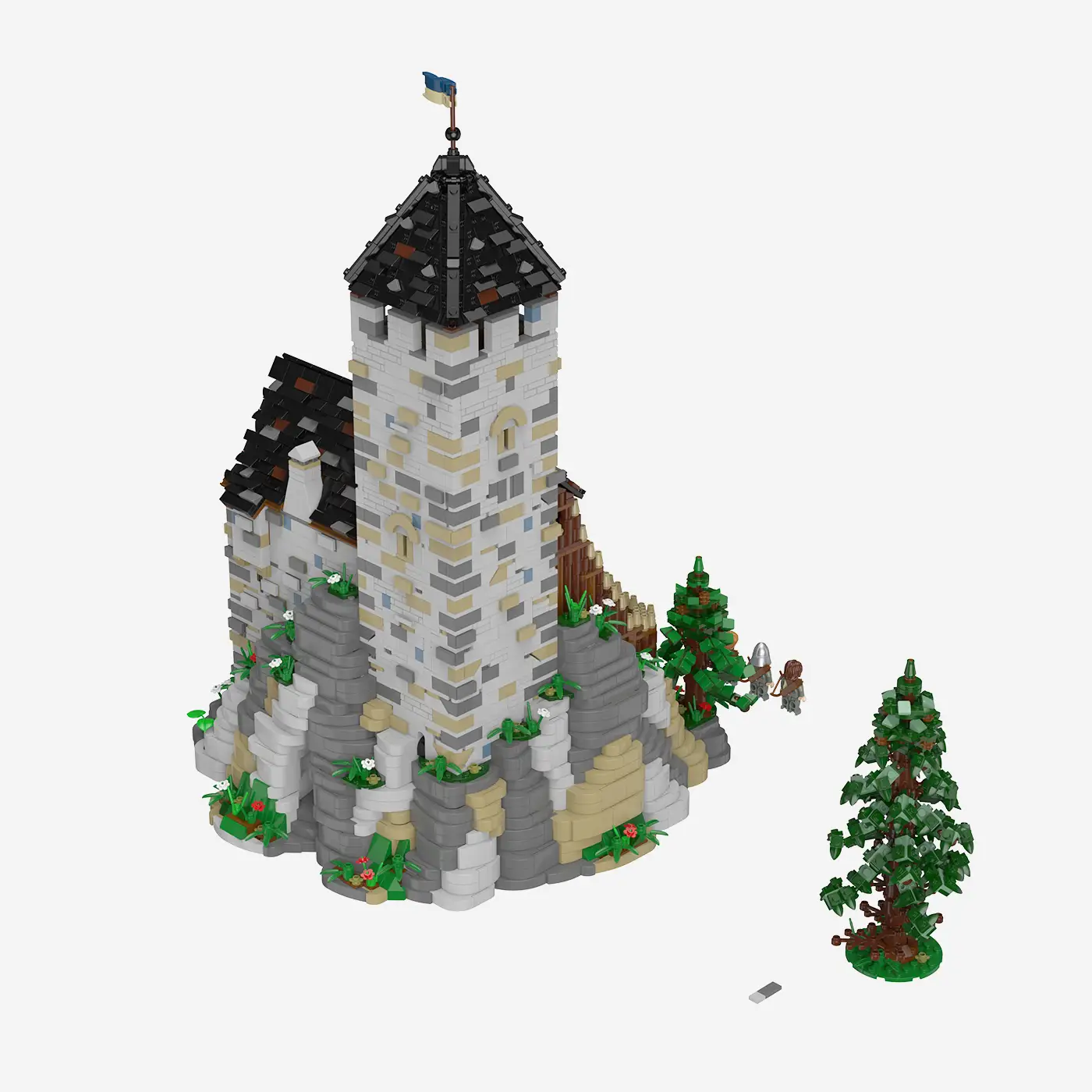 Burg Blaustein: Bergfried-Erweiterung