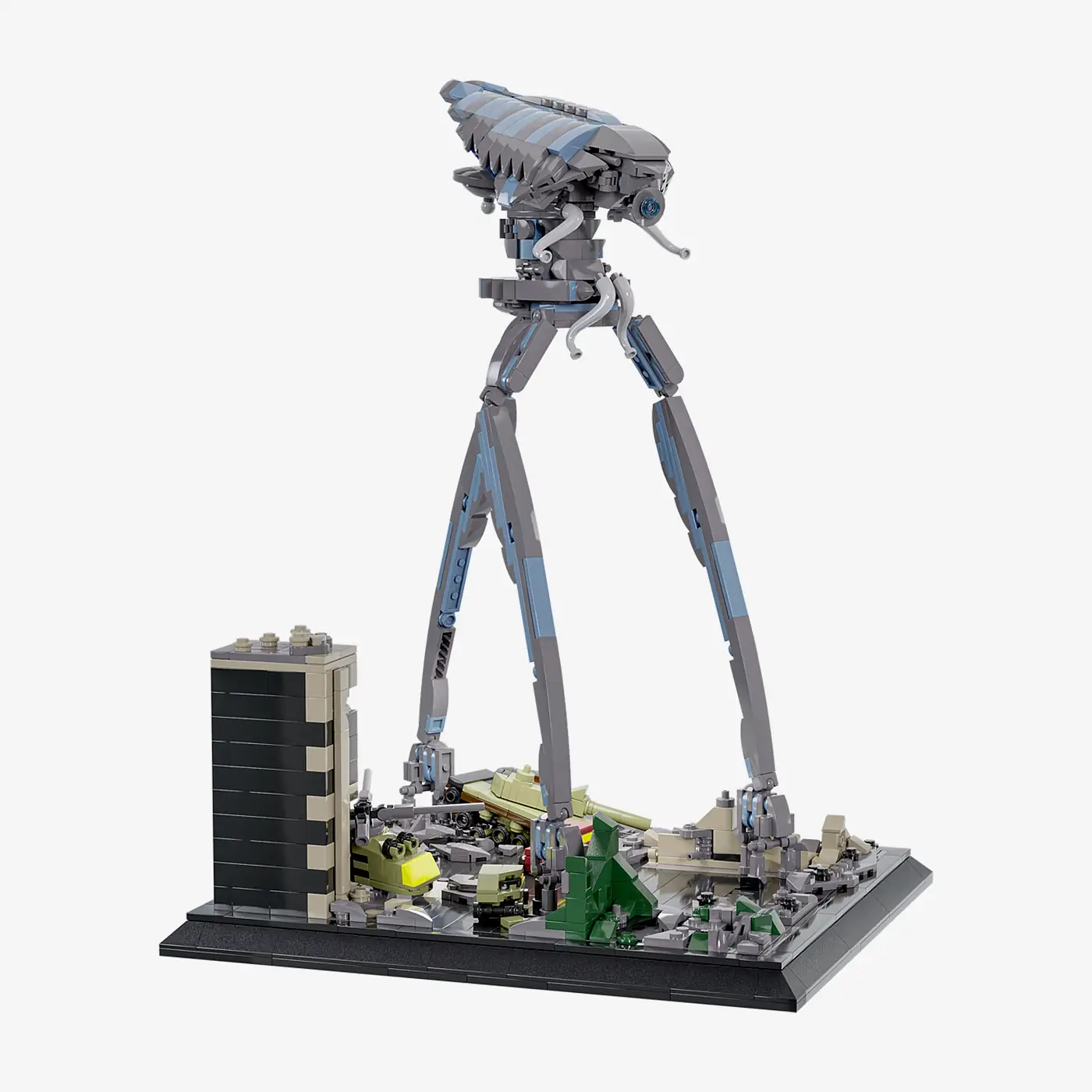 Diorama: dreibeiniger Weltenzerstörer