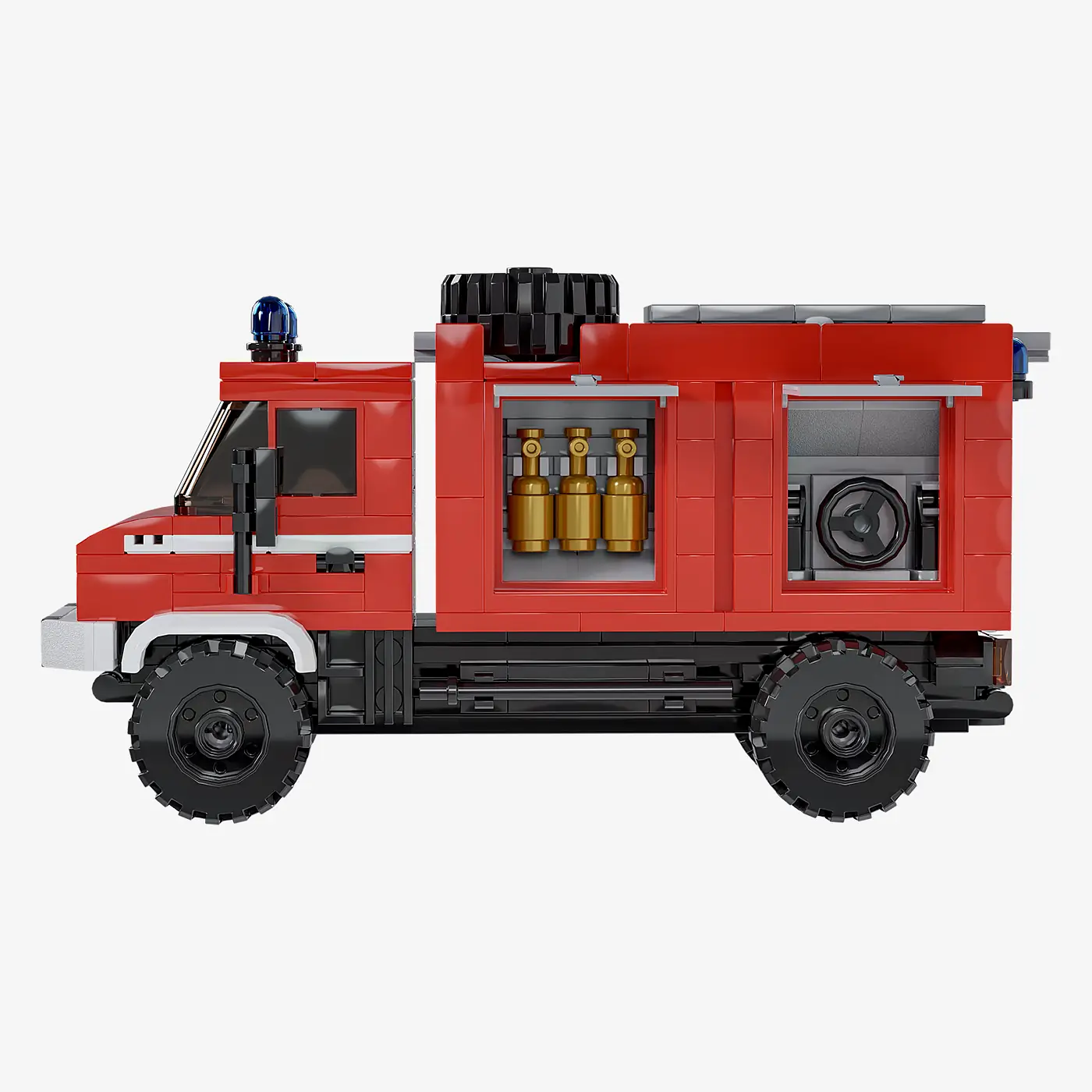 Feuerwehr Mehrzweckfahrzeug mit verschiedenen Aufbauten