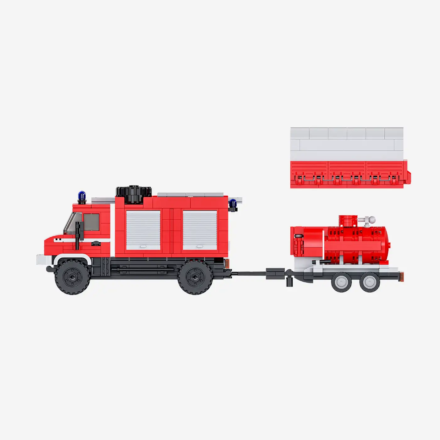 Feuerwehr Mehrzweckfahrzeug mit verschiedenen Aufbauten