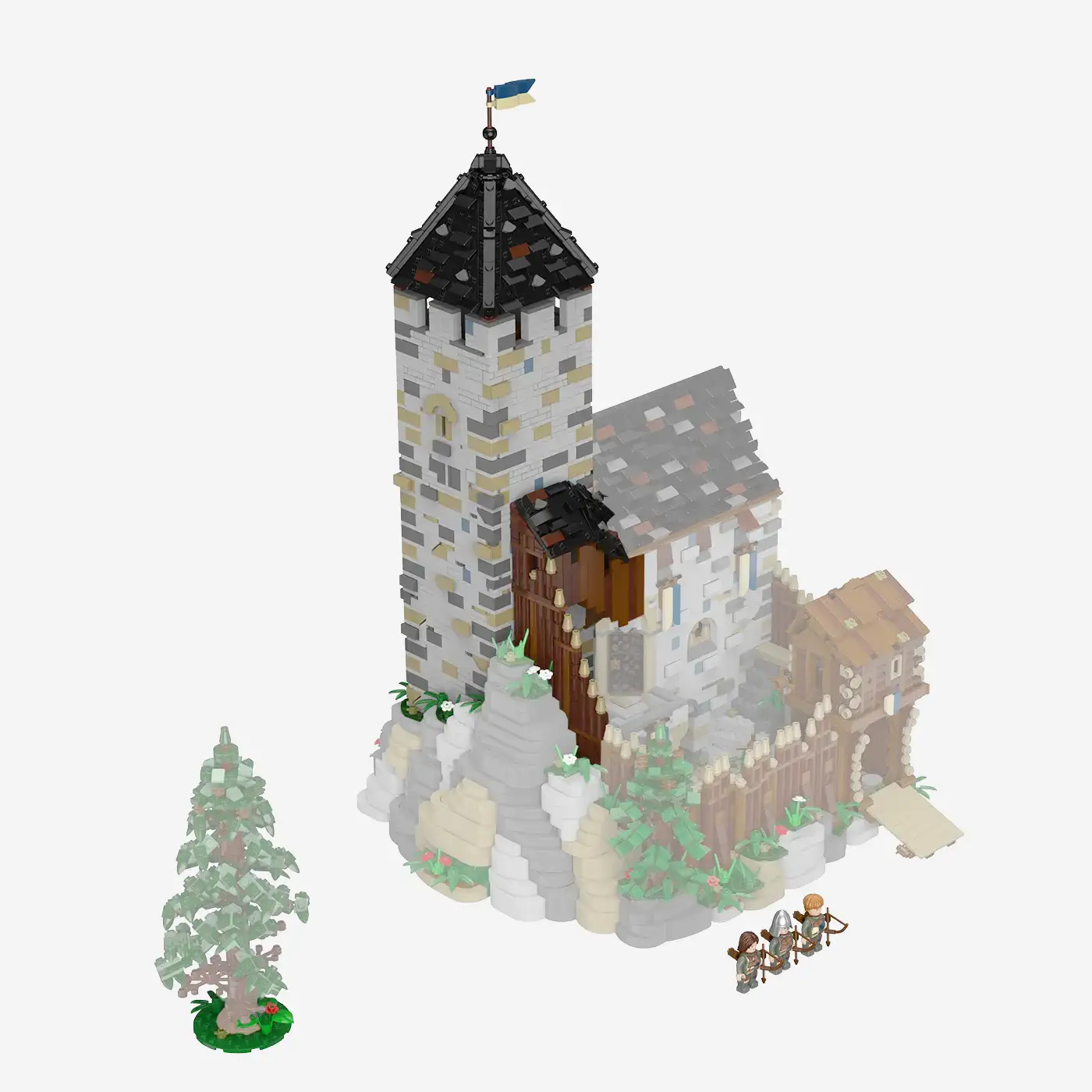 Burg Blaustein: Bergfried-Erweiterung