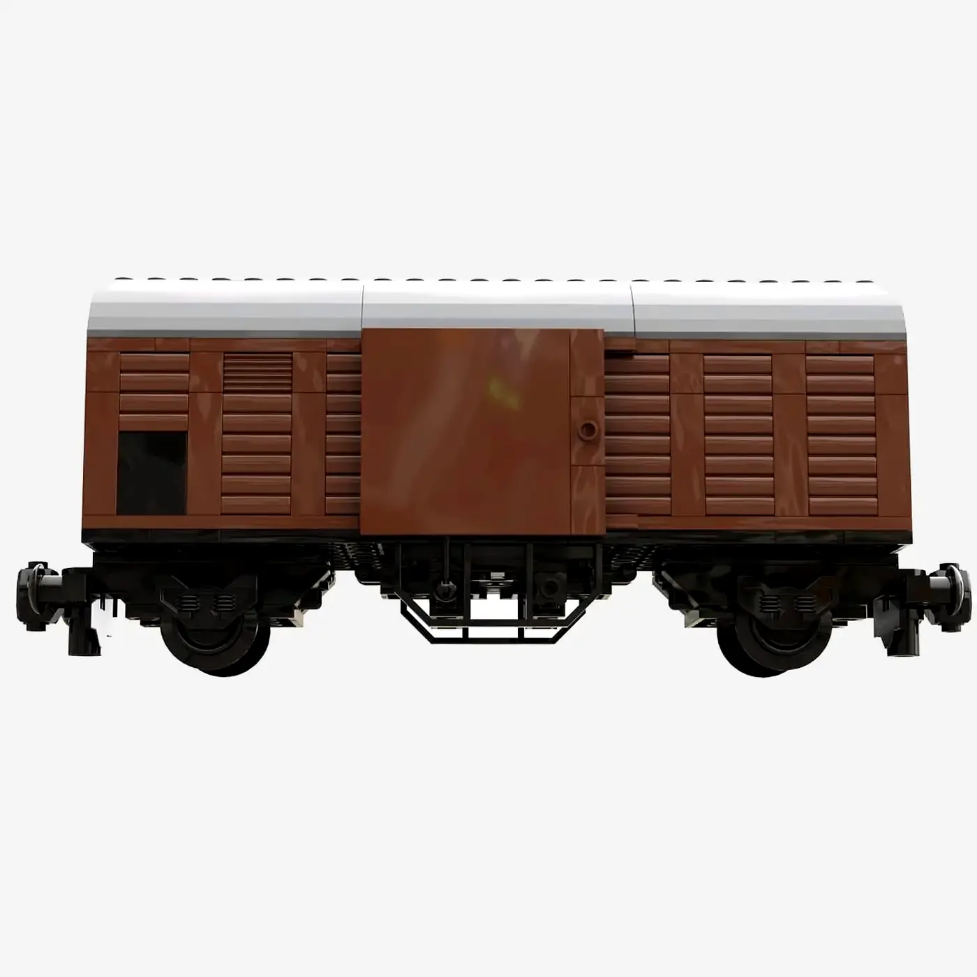 Gedeckter Güterwagen, braun (8w)