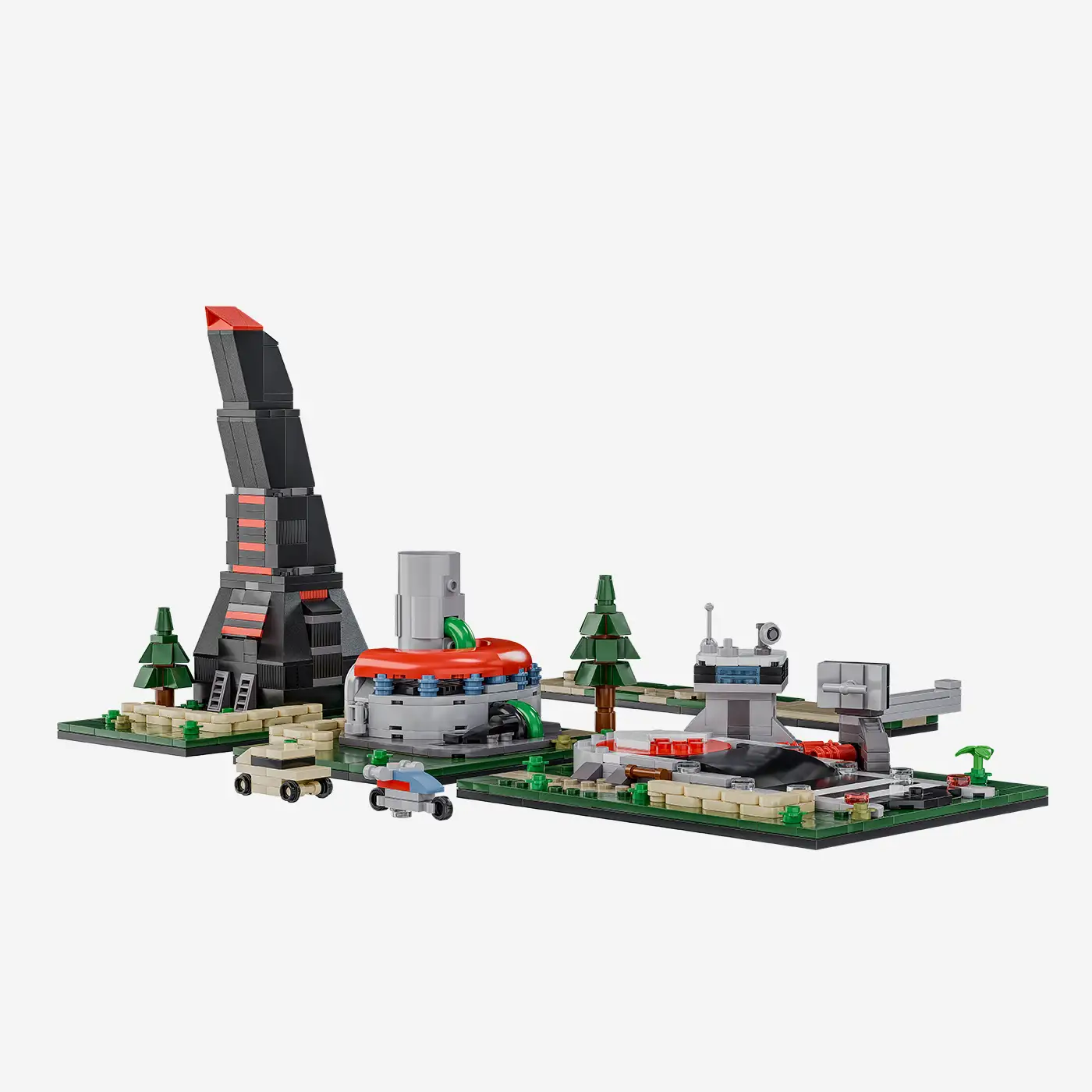 Kristall-Konflikt: Kraftwerk + Flughafen + Obelisk