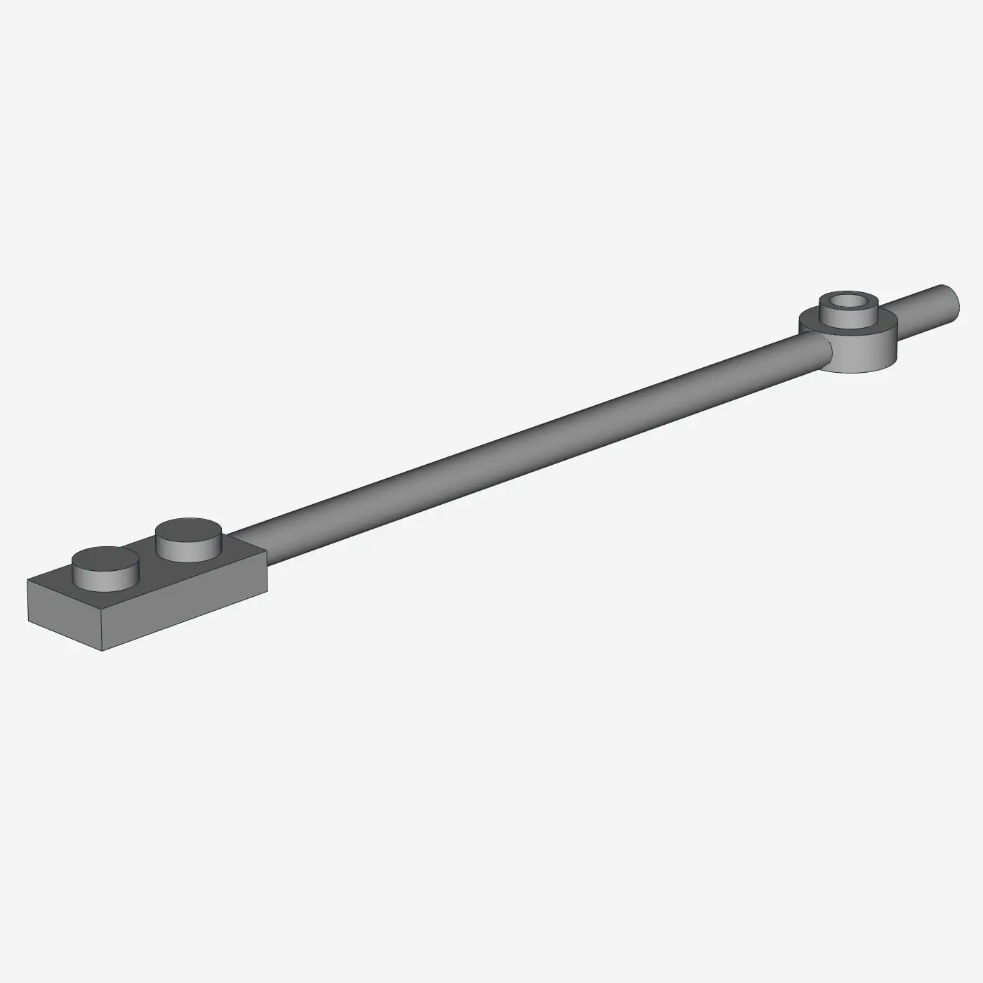 PLATE 1X2 W. SHAFT 12M X 50