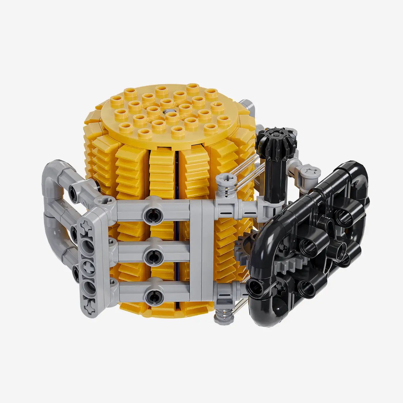 Moderner Traktor 1:18 - Frontladeraufbau mit Zubehör