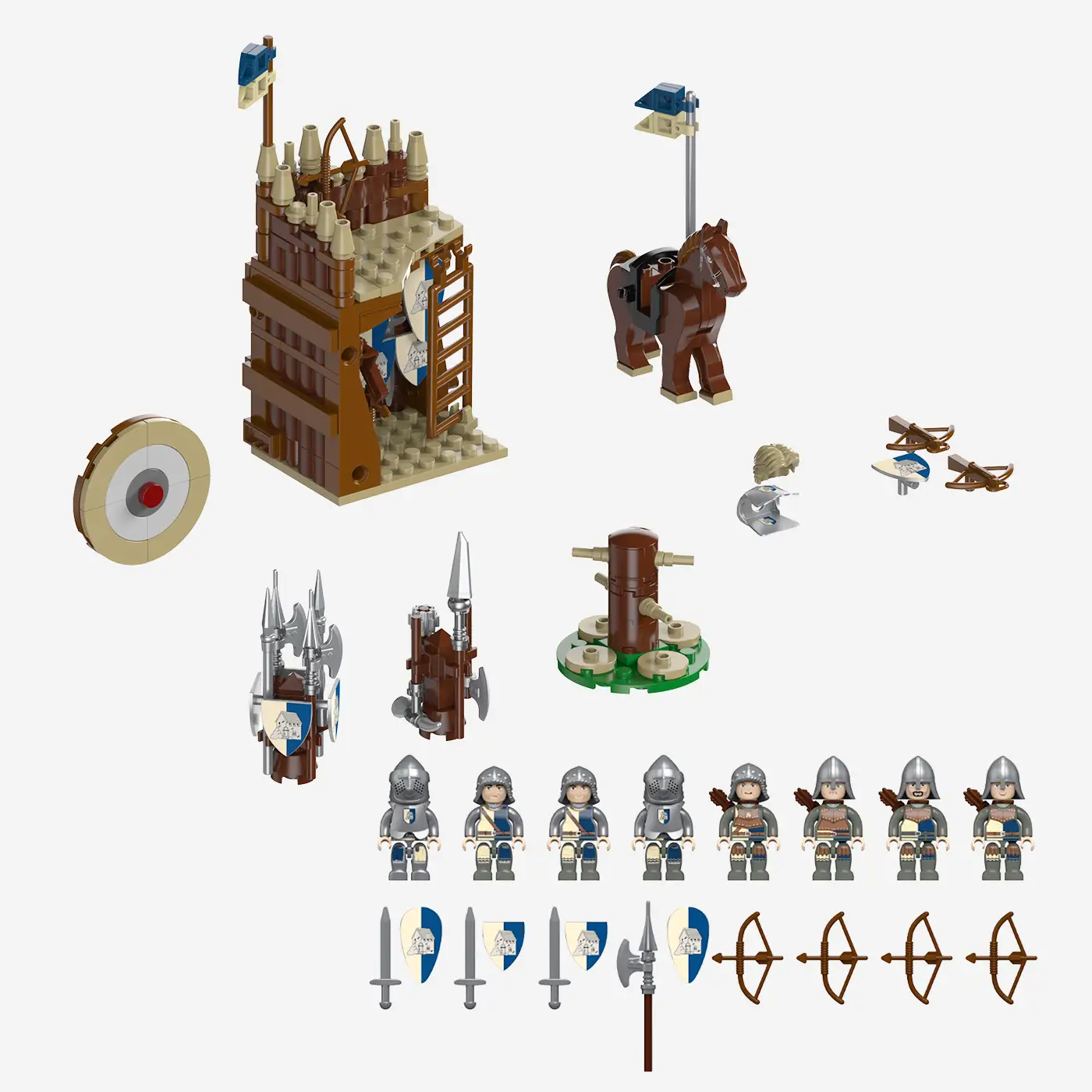 Minifigurenpaket Blaustein - Wachen