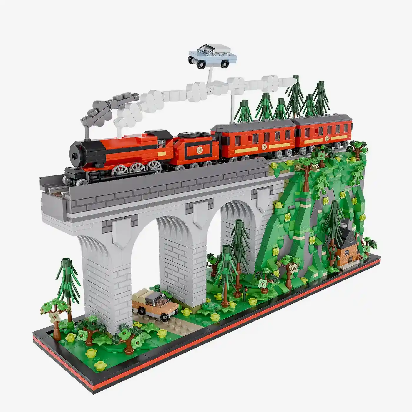 Diorama Steam Locomotive on Viaduct