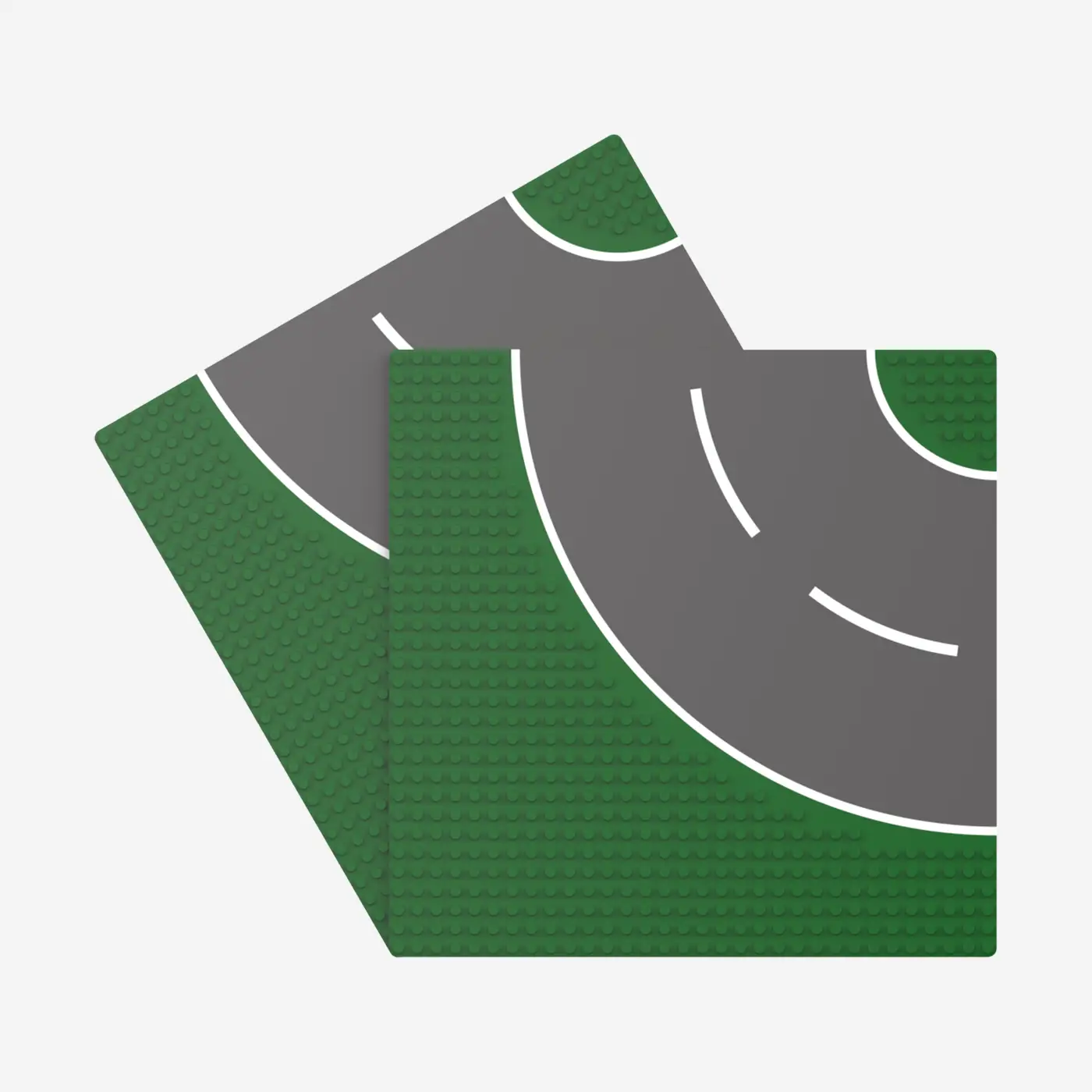 Street Plates 2x 32x32 Curve green