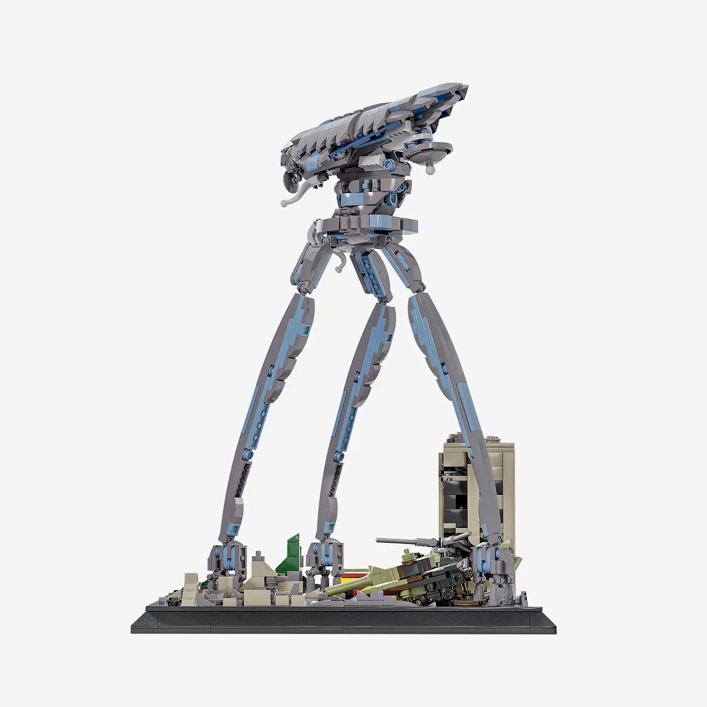 Diorama: dreibeiniger Weltenzerstörer
