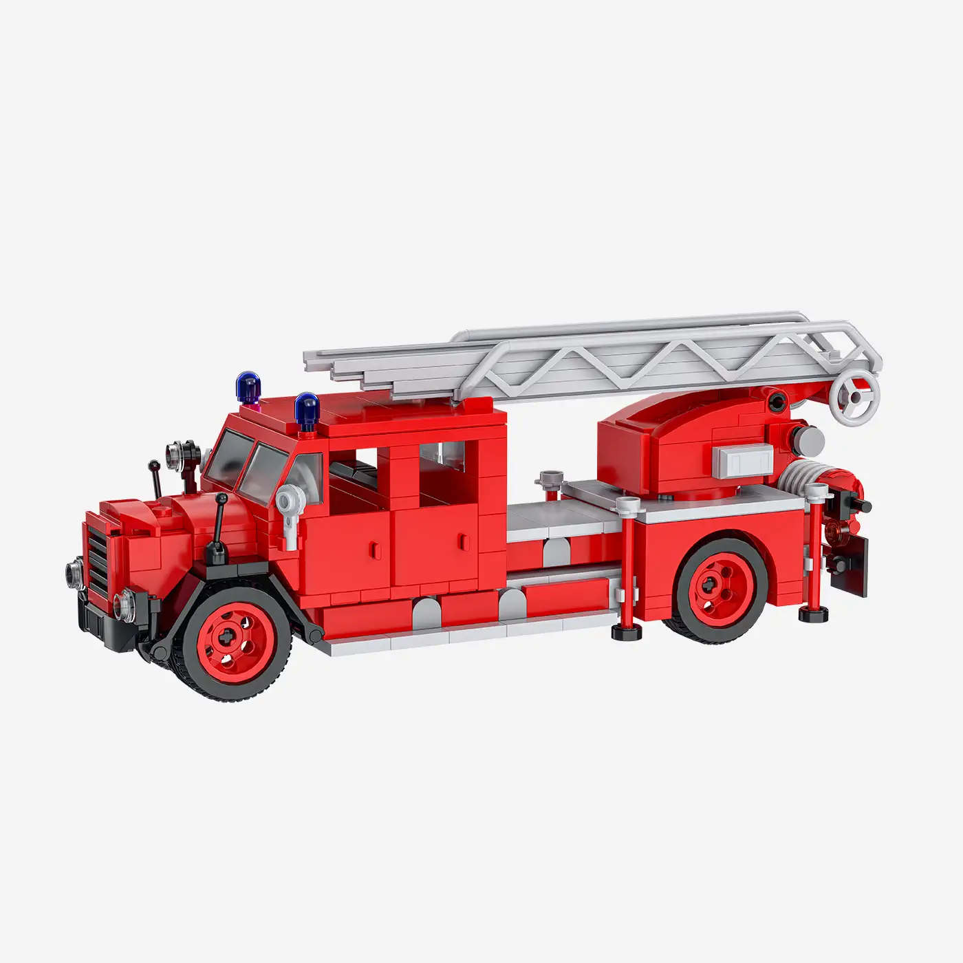 Klassischer Feuerwehr Leiterwagen