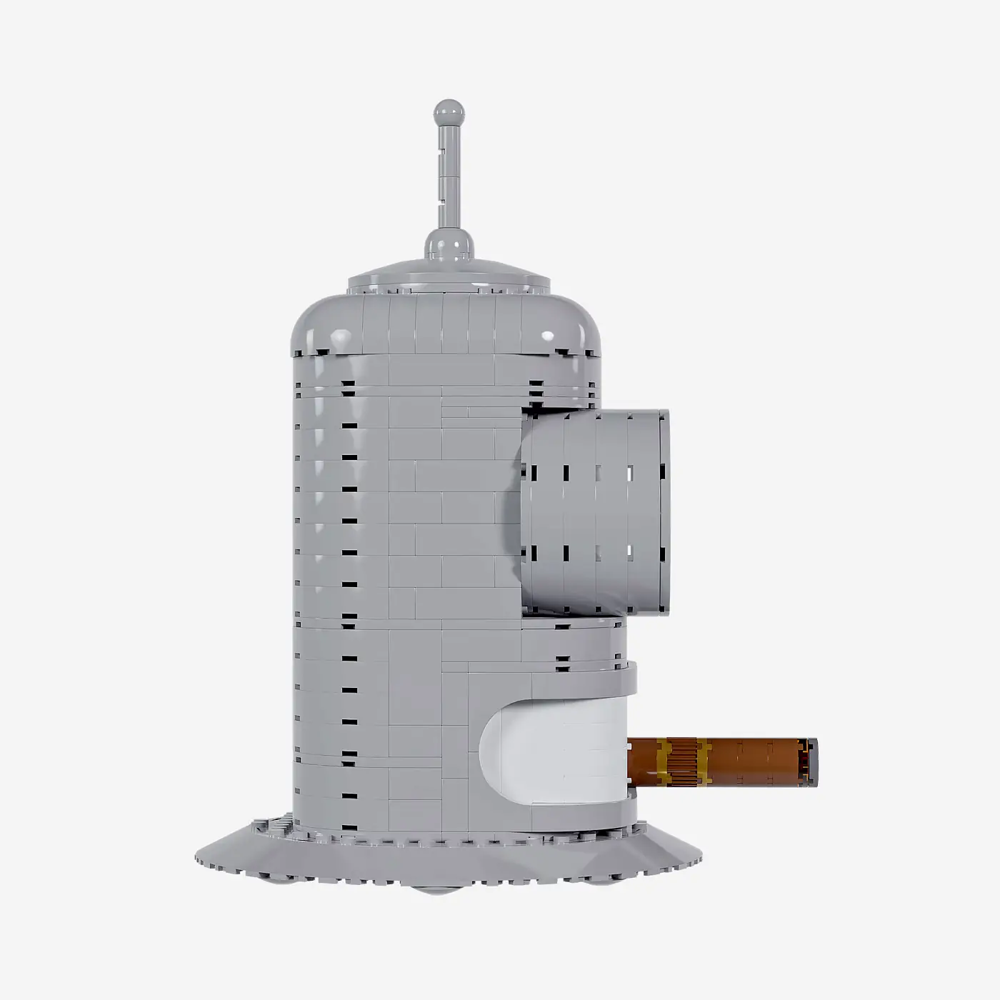 Zigarre rauchender Roboterkopf
