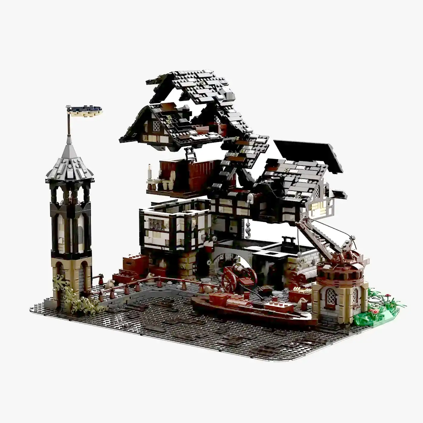 Mittelalterlicher Flusshafen