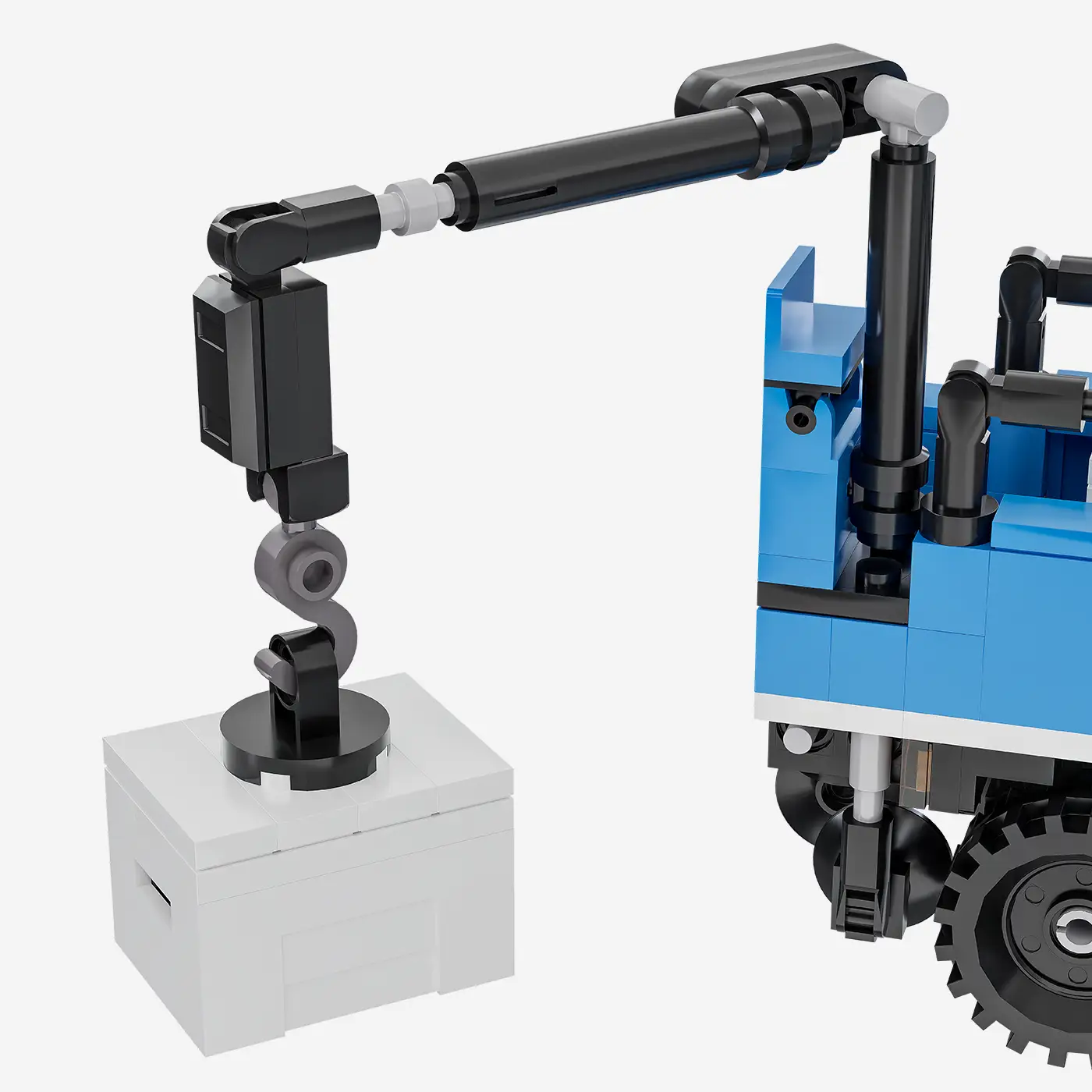 Technisches Hilfswerk LKW with loading crane