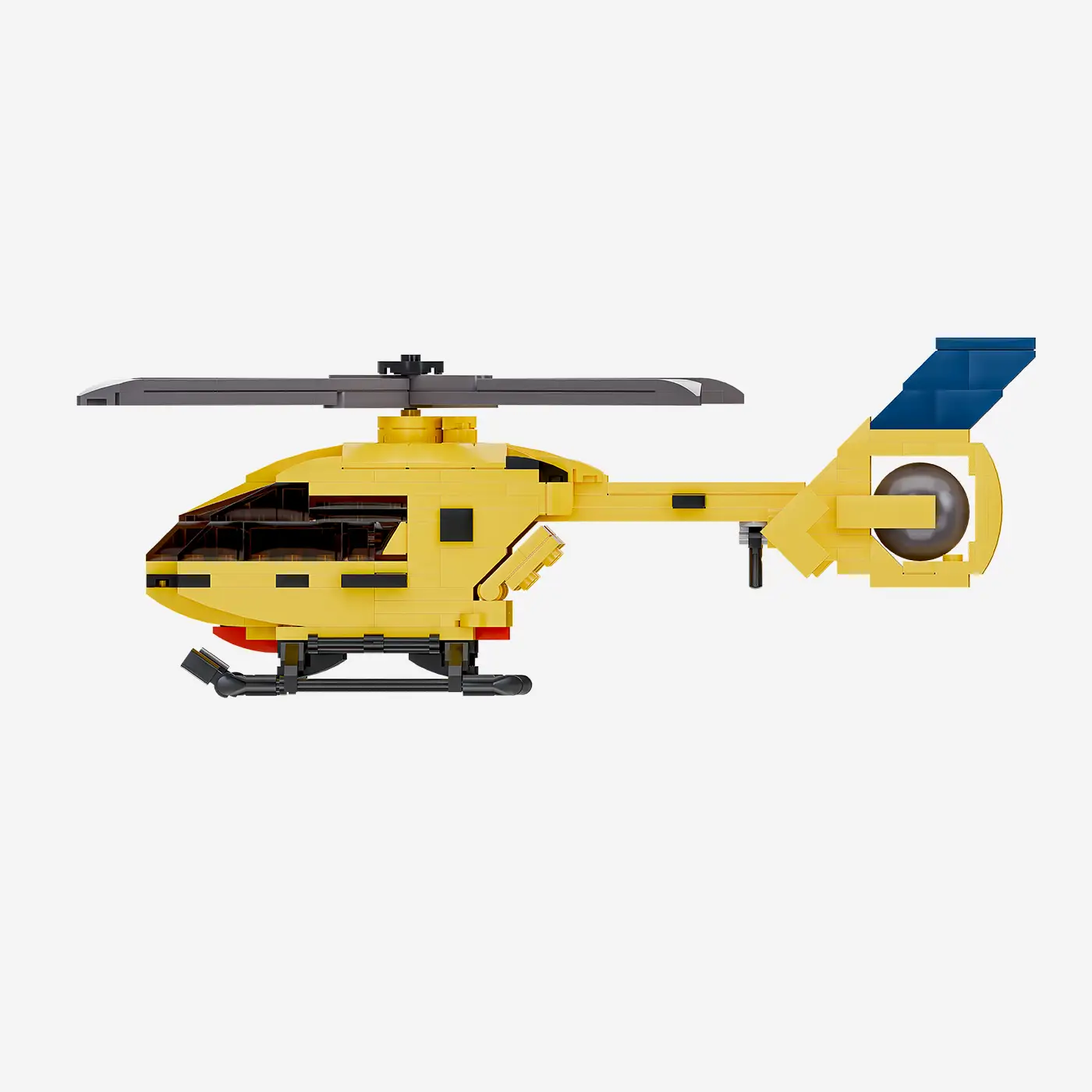 Gelber Rettungshubschrauber
