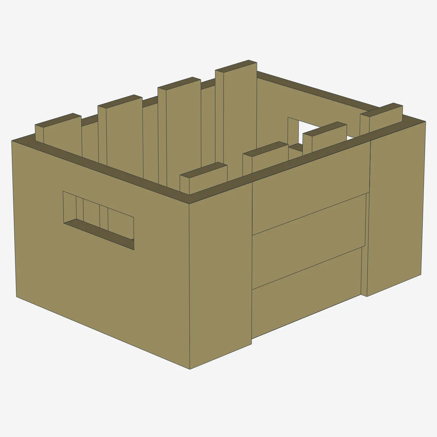 BOX 3X4 X 15