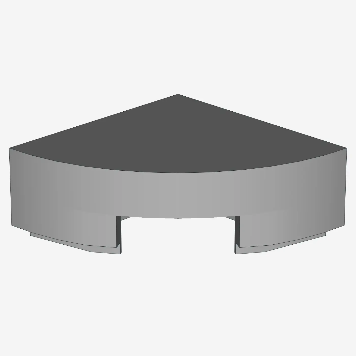 1/4 CIRCLE TILE 1X1 X 200