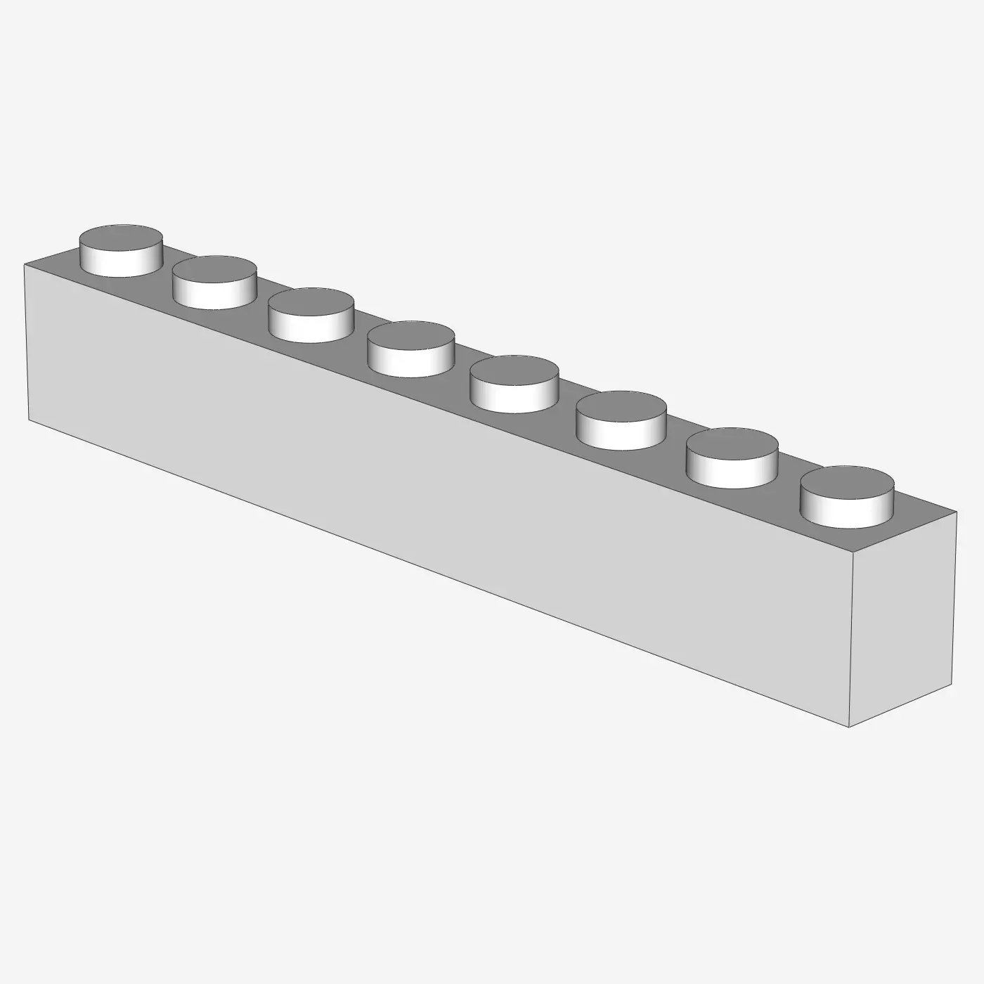 BRICK 1X8 X 90