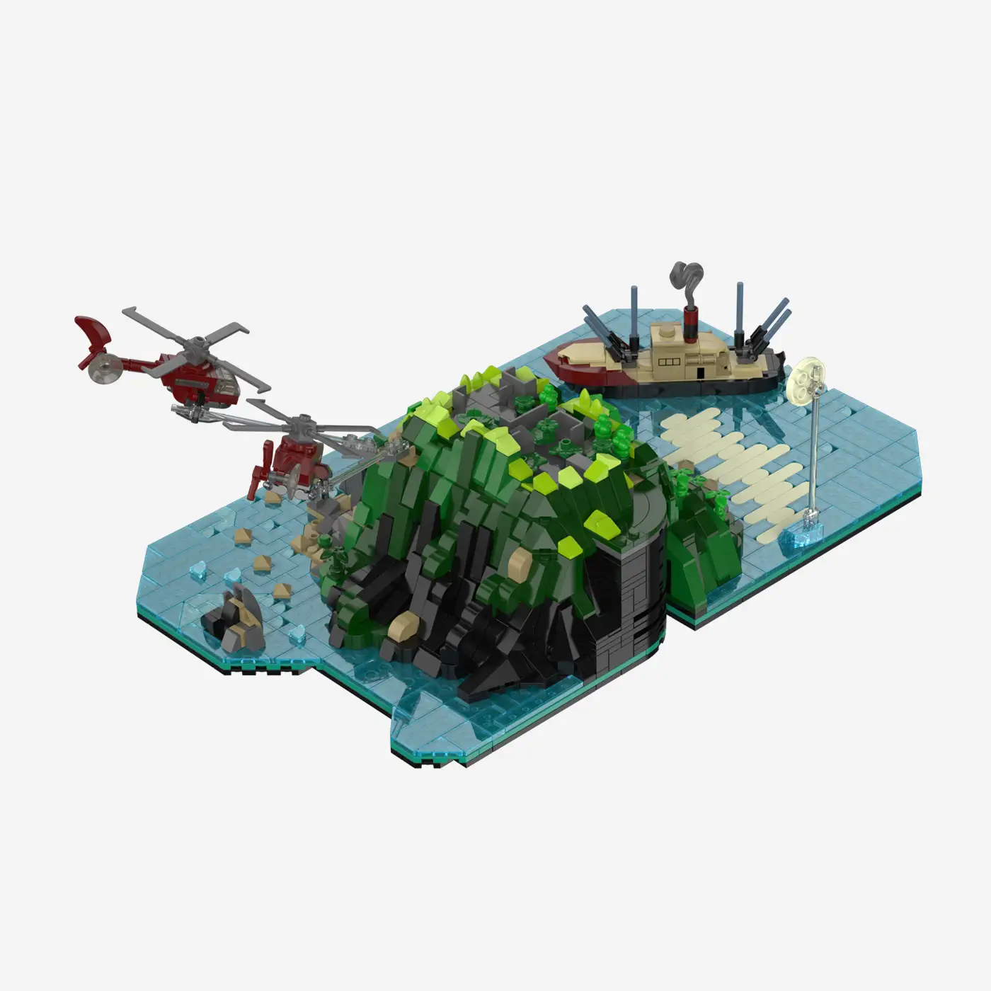 Die drei ???: Toteninsel: Diorama