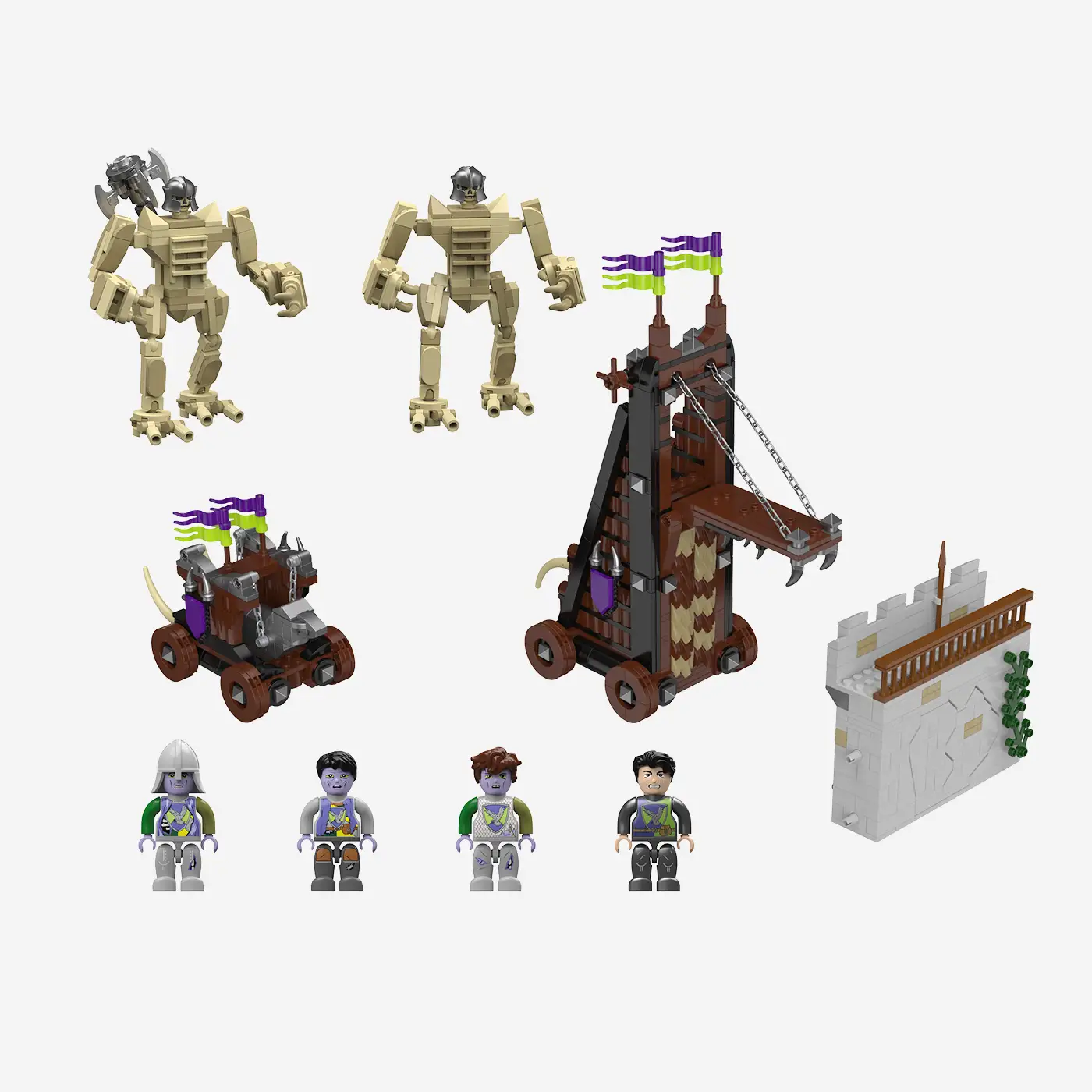 Festung Rabenstein: Belagerungsmaschinen