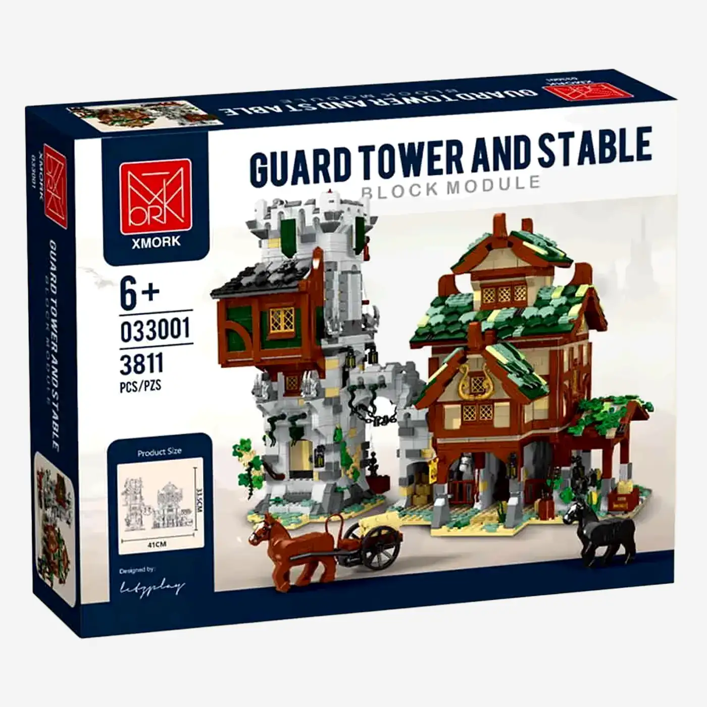 Mittelalterliche Stadt - Wachturm und Stall