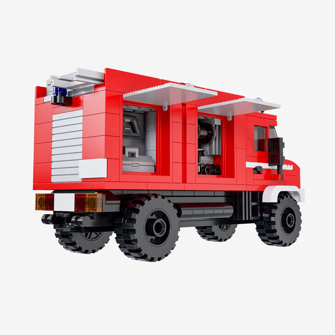 Feuerwehr Mehrzweckfahrzeug mit verschiedenen Aufbauten