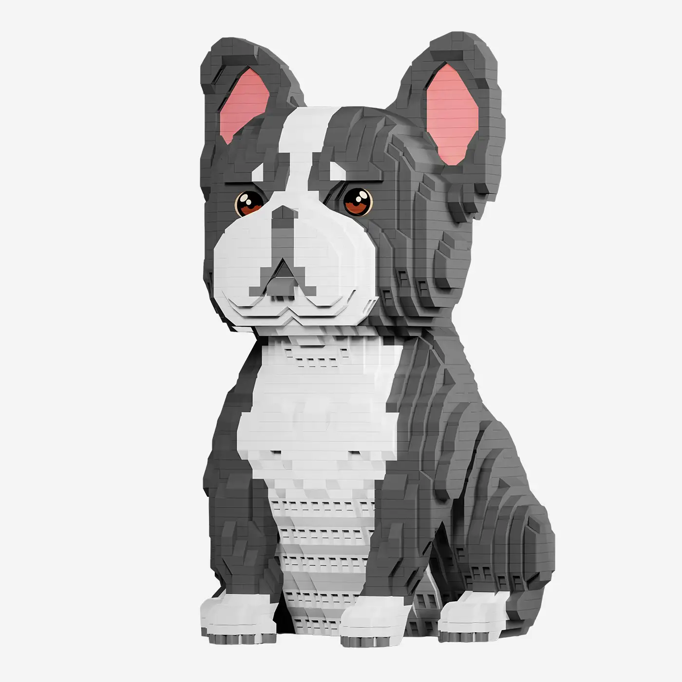 French bulldog (diamond blocks)