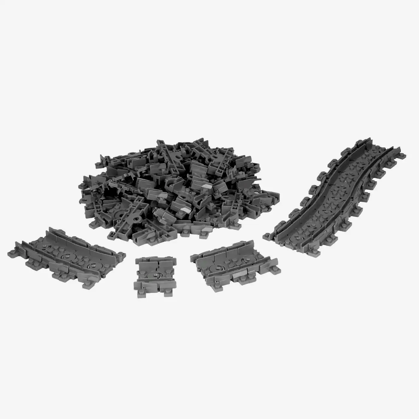 Flexible Schienen im Set, 64 Stück