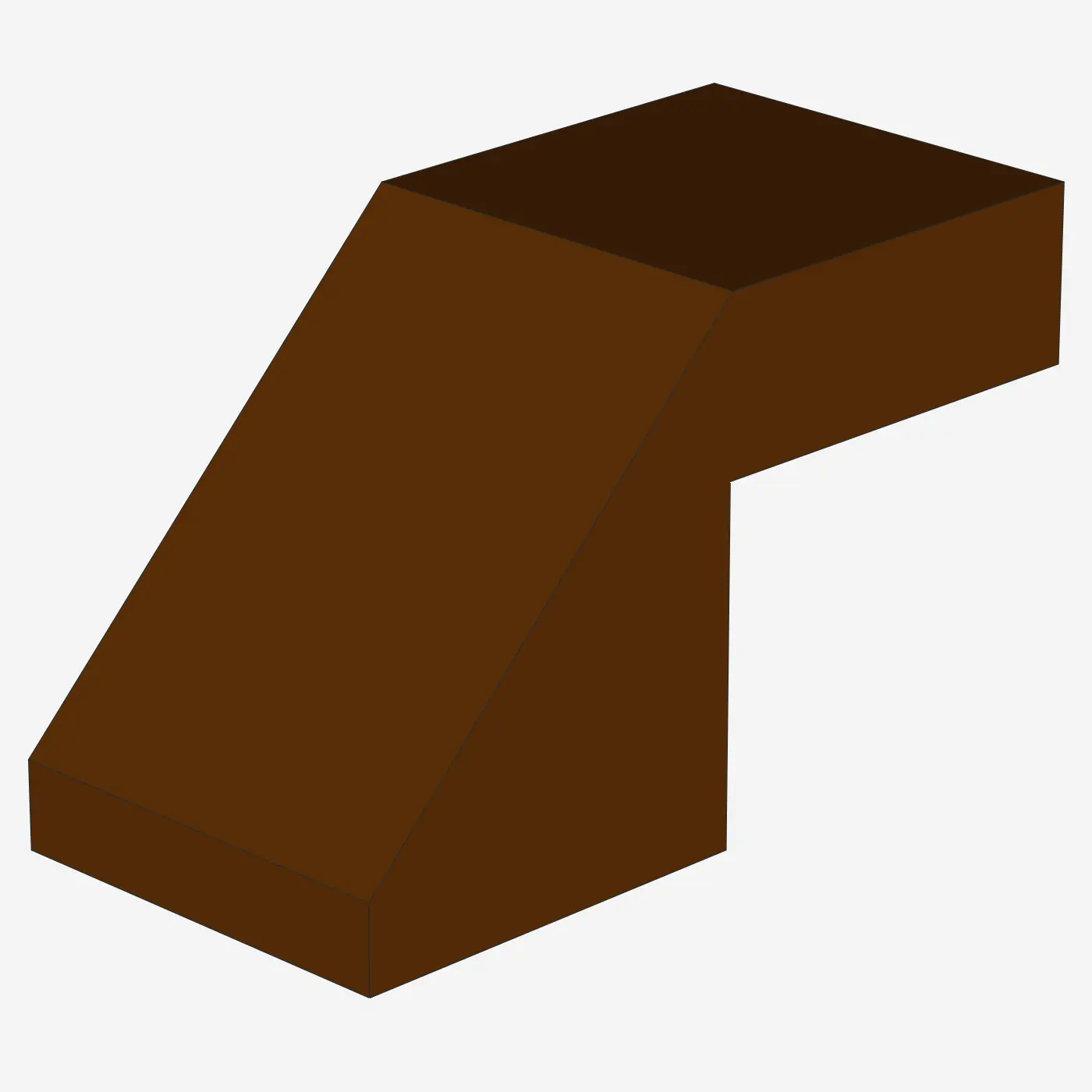 Slope 45 2 x 1 with Cutout without Stud X 100