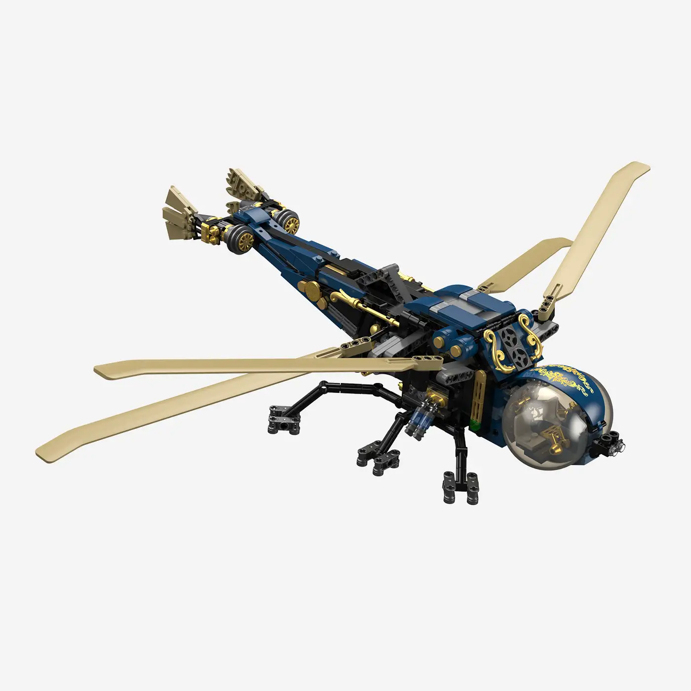 Steampunk Mechanische Libelle