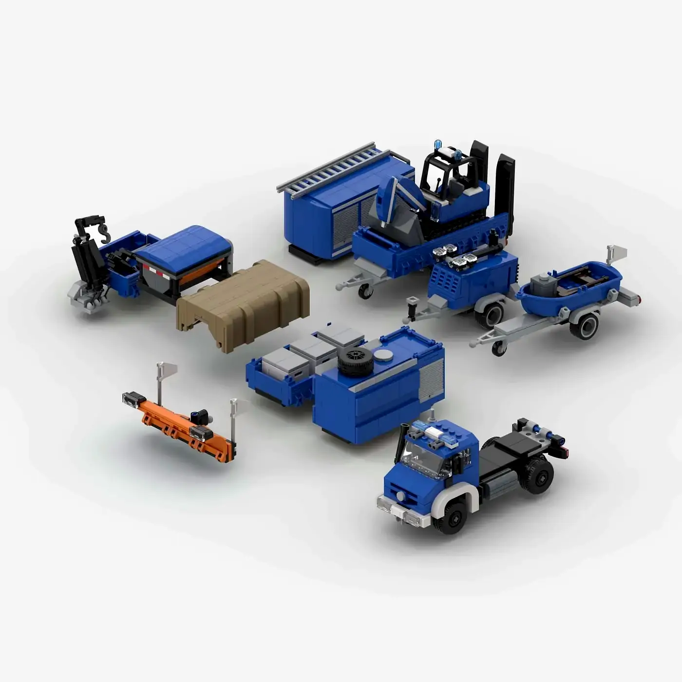 Technisches Hilfswerk multi-purpose vehicle with swap body and accessories