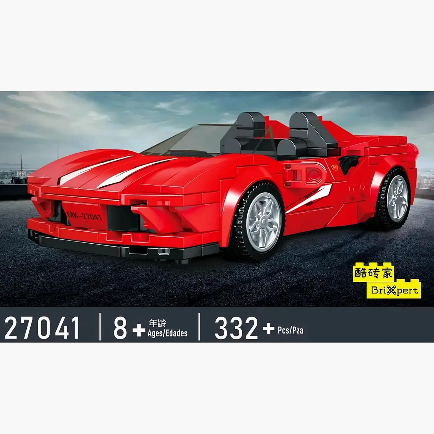 Sportscar in red Sportscar in red
