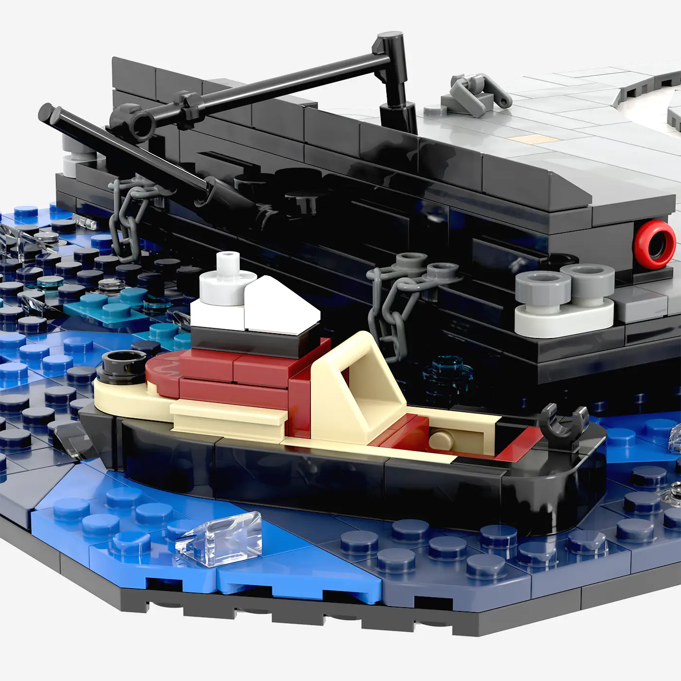 Drohnenschiff mit Raketenstufen