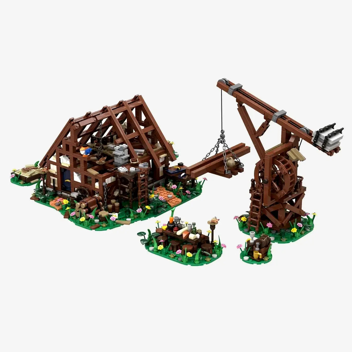 Mittelalterliche Baustelle