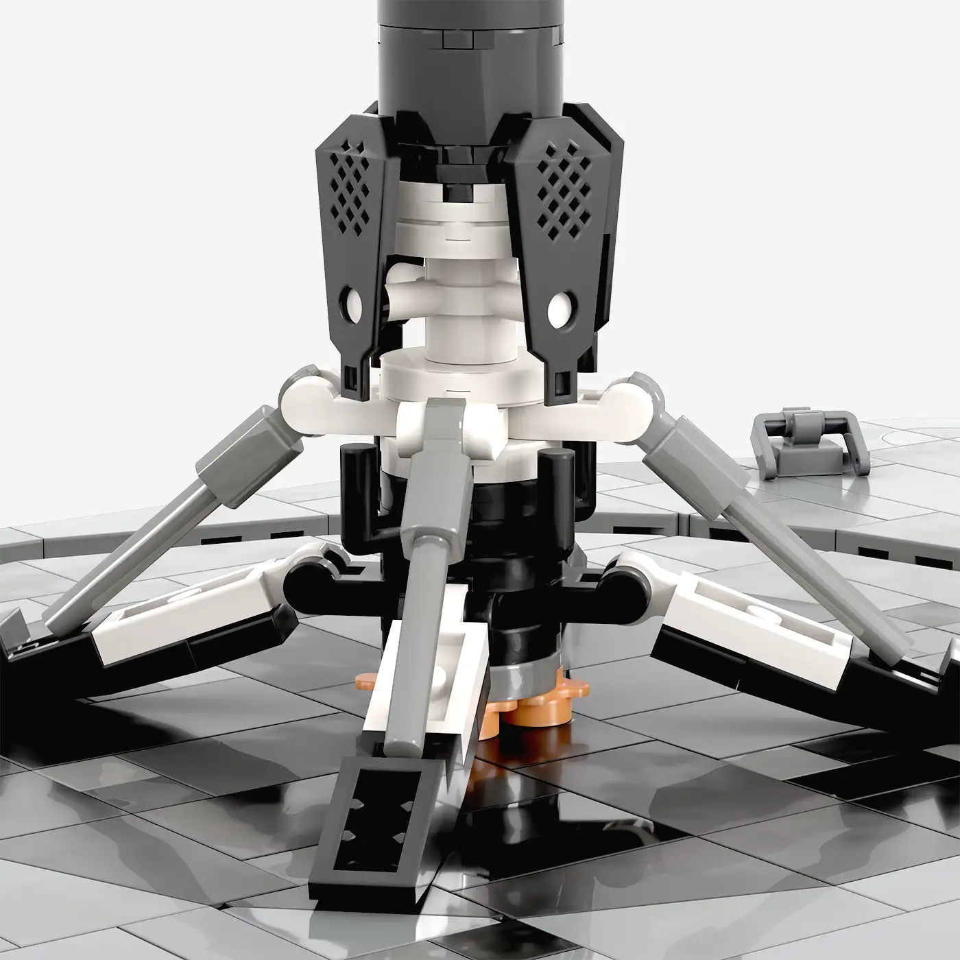 Drohnenschiff mit Raketenstufen