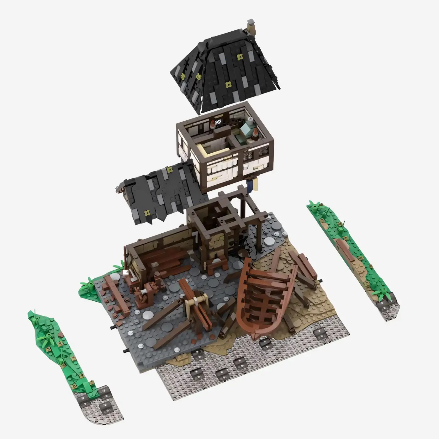 Mittelalterlicher Schiffsbauplatz